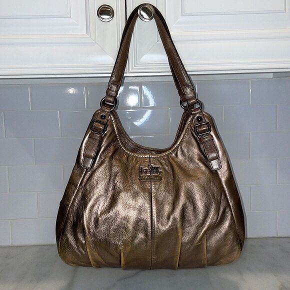 Coach Maggie Madison Leather Hobo Shoulder Bag HTF